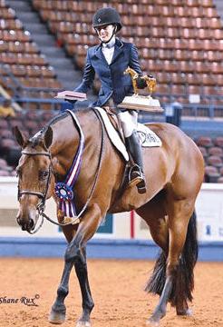 Alessandra Erhle with her gelding Puddin